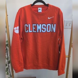 Nike Orange Clemson Men's Crewneck Sweater Sz Large